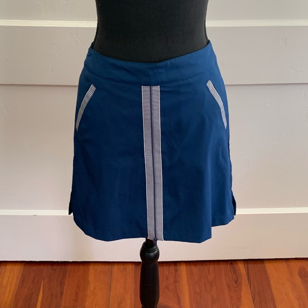 Lady Hagen Nautical Zipper Skort